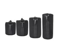 Sonew Borsa di Stoccaggio dell'obiettivo della Telecamera in Neopre da 4 Pezzi - Assorbimento d'urto e Protezione dell'umidità - Black S M L XL Dimensioni Regolabili per Lenti DSLR