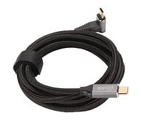 Sonew Cavo USB C di Forma a 90 Gradi L - Display 4K 60Hz e Ricarica Rapida PD100W - Extension Gen2 Intrecciato Intrecciato in Nylon Corco Gen2 per Devel e Dispositivi di Tipo C di Tipo (200 cm)