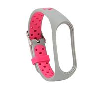 Sonew Cinturino di Ricambio in Morbido Silicone con Dimensione Intera per Mi Band 7, 6, 5, 4 e 3 in Due Colori (Grigio e Cipria)