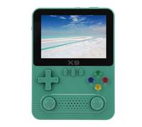 Sonew Console per Giochi Portatile Portatile con Schermo da 3,5 Pollici con Doppio Joystick per Bambini, Uscita TV e Giochi Multiplayer (GREEN)