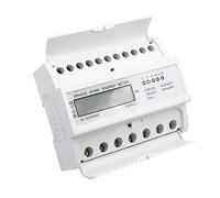 Sonew Contatore di Energia Digitale Trifase con Display LCD Trasparente, Alloggiamento Ignifugo e Morsettiera in Rame per 230/400 V