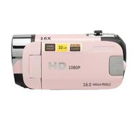 Sonew D90 Fotocamera Digitale 1080P 16MP, Videocamera con Schermo Ruotabile da 2,4 Pollici Videoregistratore HD con Zoom 26X con Luce di Riempimento (PINK)