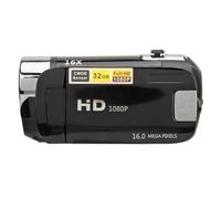 Sonew D90 Fotocamera Digitale 1080P 16MP, Videocamera con Schermo Ruotabile da 2,4 Pollici Videoregistratore HD con Zoom 26X con Luce di Riempimento (BLACK)