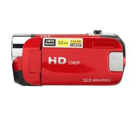 Sonew D90 Fotocamera Digitale 1080P 16MP, Videocamera con Schermo Ruotabile da 2,4 Pollici Videoregistratore HD con Zoom 26X con Luce di Riempimento (rosso)