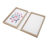 Sonew Display per Unghie 180 Colori, Libro di Visualizzazione per Smalto Gel in Legno, Scheda di Scheda a Colori per la Punta delle Unghie Falsi per Saloni per Unghie, Fai -da