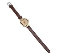 Sonew Elegante Orologio Al Quarzo da Donna retrò con Cinturino in Pelle Dal Design Vintage da Regalare per Compleanni e Eventi Speciali (Caffè)