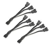 Sonew Filo del Cavo di Estensione della Ventola da 1 a 3 | Adattatore Splitter a 4 Pin | Dissipazione del Calore Avanzata per Il Raffreddamento del Computer