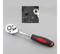 Sonew Kit di Attrezzi Manuali per Meccanici da 46 Pezzi con Custodia Robusta, Chiave a Cricchetto Fine 24T e Set di Bussole in Acciaio per Riparazione Auto