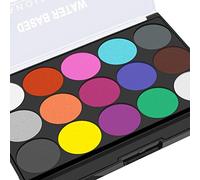 Sonew Kit di Pittura per il Viso Premium per Body Painting 15 Colori Vivaci Lavabili Sicuri per Bambini Trucco per Feste di Halloween Teatro di Carnevale con 2 Pennelli (COLORFUL)