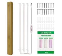 Sonew LED Plant Grow Light Strip 8W Full Spectrum for Indoor Plants with Timer & 5- Dimming, 4-Foot Flexible Bar Home Greenhouse, Hydroponics, And Seed Starting