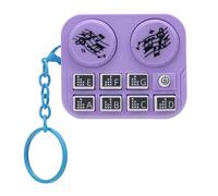 Sonew Mini Keychain DJ Disc Player con Luci Colorate Ed Effetti Sonori nel Design Portatile, Materiale ABS Rosa per Coinvolgere l'esperienza Musicale (PURPLE)