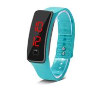 Sonew Orologi sportivi, orologio da polso in silicone LED Calendario digitale Bracciale da polso per donna Uomo Sweatproof Long Time Standby leggero(Light Blue)