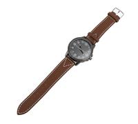 Sonew Orologio Al Quarzo da Uomo con Quadrante Grande, Cinturino in Pelle PU retrò, per Eventi Sportivi, Aziendali e Casual, Verde (BROWN)