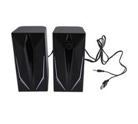 Sonew Piccoli Altoparlanti da Scrivania USB Multimediali RGB con Illuminazione RGB per Laptop e PC Desktop