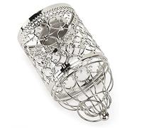 Sonew Portacandele Vintage a Forma di Gabbia per Uccelli per Decorazioni per la Casa, Eleganti Candelieri in Ferro per Matrimoni Ed Eventi - Argento (Un tipo argento)