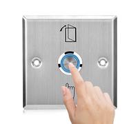 Sonew Pulsante Porta In Acciaio Inossidabile, Pulsante di Sblocco di Controllo Accessi Interruttore Di Apertura Porta Con Indicatore Luminoso