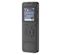 Sonew Registratore Vocale Portatile 8GB, Batteria 50 Ore, 1536Kbps WAV | Microfono Integrato, Protezione con Password, Schermo a Colori da 1,44 Pollici, Slot per Memoria Esterna, Connettività USB