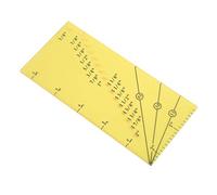 Sonew Righello per Margine di Cucitura con Cucitura Magnetica Strumento per Cucire Portatile Ad Alta Precisione con Scala Trasparente per Artigianato (giallo acceso)