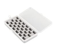 Sonew Scatola in Plastica per Bobine da Cucito con 28 Bobine e Infila-ago, Portatile per Accessori da Cucito Facile Organizzazione