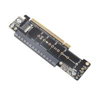 Sonew Scheda di Espansione PCIe X16 Ad Alte Prestazioni per Doppi SSD M.2 NVMe, Supporta PCIe 4.0 e 3.0 con funzionalità Split a Sei Porte