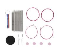 Sonew Set di Ferri Circolari da 9 Paia con 4 Cavi in acciaio Inossidabile da 2,2 Mm a 4,5 Mm Intercambiabili per Livelli di abilità