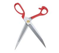 Sonew Set di Forbici da Cucito Forbici da Sarto in Acciaio Inossidabile Antiruggine con Manico Ergonomico in Gomma per Tagliare il Tessuto e Tagliare il Filo (Manico rosso 11 pollici)