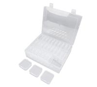 Sonew Set di Organizer per Perline Piccole da 30 Pezzi con Etichette, Contenitori di Plastica Trasparente con Coperchio Incernierato per Perline Artigianali, Gioielli, Attrezzatura da Pesca e