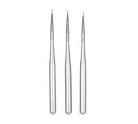 Sonew Set di Pennelli per Nail Art 3 Pezzi Pennelli Professionali per Pittura Acrilica per Unghie con Testine in Nylon di 3 Dimensioni per la di Disegno del Costruttore di Gel