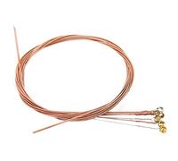 Sonew Set di Ricambio per Corde per Chitarra con Rivestimento Disponibile in Opzioni Colorate per un Suono Meraviglioso e (filo di rame rosso)