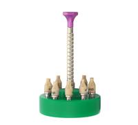 Sonew Set di Strumenti per il Montaggio delle Lancette dell'orologio con 10 Misure di Perni per Orologiaio Verde - Posizionatore di Aghi Professionale e Strumento di Installazione (GREEN)