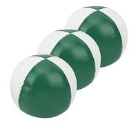 Sonew Sfini da Giocoleria in Pelle PU - Palline di Pratica Portatili per Il Tempo Libero per Tutti i Livelli di abilità - 3pc Rossi (Bianco Verde)