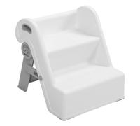 Sonew Sgabello Pieghevole per Bambini a 2 Gradini con Paraspruzzi e Design Antiscivolo per Usare il Vasino e l'uso in Bagno Verde (WHITE)