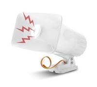 Sonew Sirena di Allarme Elettronico 150dB, Sirena Sicurezza Interna/Esterna DC 12V per di Sicurezza Domestica - Bianco