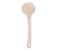 Sonew Spazzola Elettrica per il Corpo, Lavapavimenti per Doccia Impermeabile con 4 Testine e Manico Flessibile in Silicone, per la Pulizia della Schiena e delle Aree Difficili (Beige)