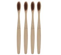 Sonew Spazzolini Denti in bambù Morbidi per Denti e Gengive Sensibili Manico in bambù Sostenibile Confezione 8 Beige (3)