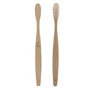 Sonew Spazzolino Denti Comodo Manico Antiscivolo per Bagno Materiale Carbone di bambù 17 Cm (YELLOW)