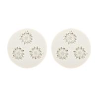Sonew Stampo in Silicone a Forma di Margherita, Stampo Flessibile Antiaderente per Alimenti per Disegni Floreali Dettagliati, con Facile Sformatura, per Candele, Sapone, Resina,