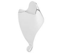 Sonew Strumento Gua Sha in Acciaio Inossidabile, Massaggiatore Viso e Corpo per il Drenaggio Linfatico e il Rilassamento Muscolare con Superficie Liscia e Lucida, per la Cura di s