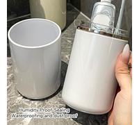 Sonew Tazza da Viaggio Multifunzionale Portaspazzolino Portatile e Tazza per il Risciacquo con Coperchio per Viaggio d'affari, Campeggio, Palestra e Organizzazione del Bagno di Casa, Custodia in