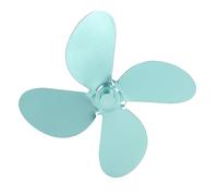 Sonew Ventilatore per Camino 4 Pale in Lega di Alluminio Circolazione Efficiente del Calore Accessori per Stufe a Legna di Natale