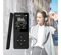 Sonew WISH Lettore Musicale MP4 MP3 più Venduto con Schermo da 0,8 Pollici, Supporto per Schede e Audio in Bianco (Come mostrato, bianco)