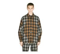Song for the Mute - Camicia a quadri in misto cotone - - Jackets - Uomo - Marrone - M