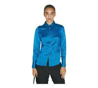Song for the Mute - Camicia fitted effetto stropicciato - - Blouses & Shirts - Donna - Blu - M