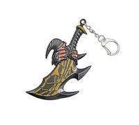 SONGCHANGJEWELRY Gioco God Of War Portachiavi - Regali di Natale per gli uomini Ragazzi Fan, Portachiavi Blade of Exile, Taglia standard