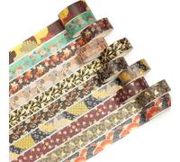Songdao 10 Rotolo Sakura Washi Tape Set Nastro Decorativo per Fai da Te, diari proiettili, pianificatori, Scrapbooking, Confezioni (Eternal Blossom)