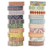 Songdao 20 Rotolo Washi Tape Set Nastro Decorativo per Fai da Te, diari proiettili, pianificatori, Scrapbooking, Confezioni (Collection 4-Romance)