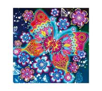 Songdao 5D Diamond Painting Kit Completo, Pittura Diamante 5D,Pittura con Numeri Diamante,Dipinti Decorazioni per Pareti Domestiche,Passatempo per Adulti Bambini (farfalla)