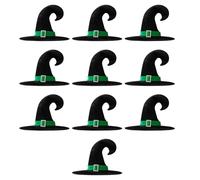 Songelt 10pcs Velvets Witch Hat Collection Per Halloween Festività Unisex Mago Copricapi Fatti A Mano Accessorio Halloween Party Supplies