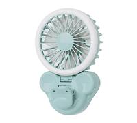 Songelt 3 Velocità USB Ricaricabile Desktop Clip Fan Light Desktop Palmare Piccolo ventilatore Luce Live Night Multi-funzione Portatile Pieghevole Per Borsa Ricaricabile Raffreddamento Esterno