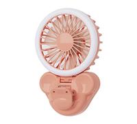 Songelt 3 Velocità USB Ricaricabile Desktop Clip Fan Light Desktop Palmare Piccolo ventilatore Luce Live Night Multi-funzione Portatile Pieghevole Per Borsa Ricaricabile Raffreddamento Esterno